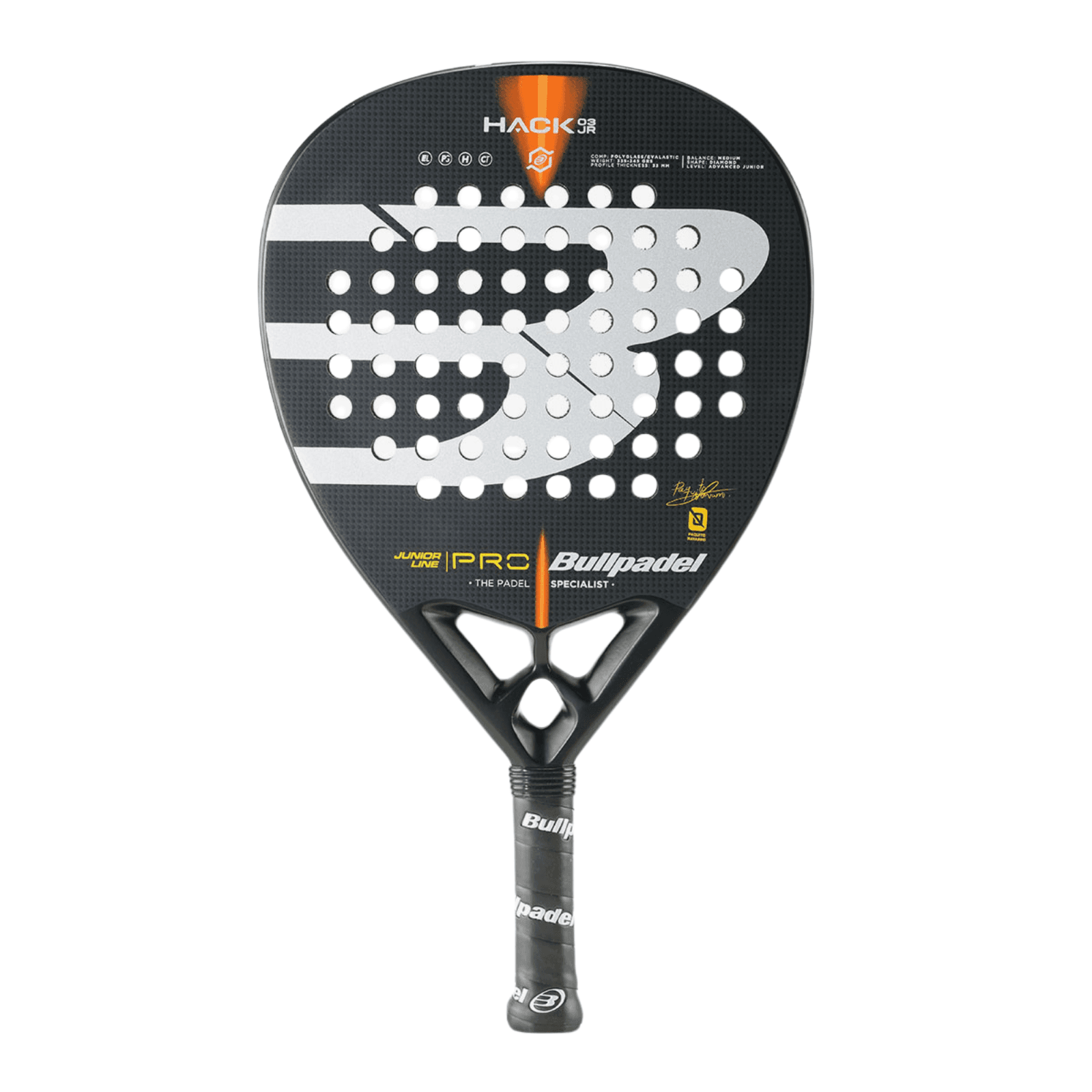 Billede af Bullpadel Hack Junior 2022 padelbat fra mærket Bullpadel