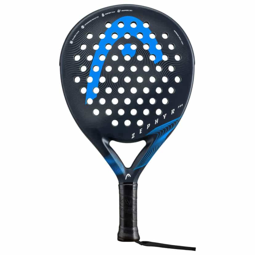 Billede af Head Zephyr Pro 2023 Black/Blue padelbat