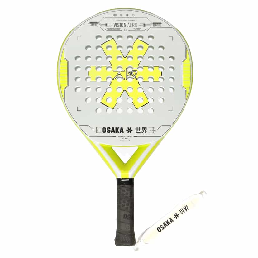 Billede af Osaka Vision Aero Control Grey Lime padelbat