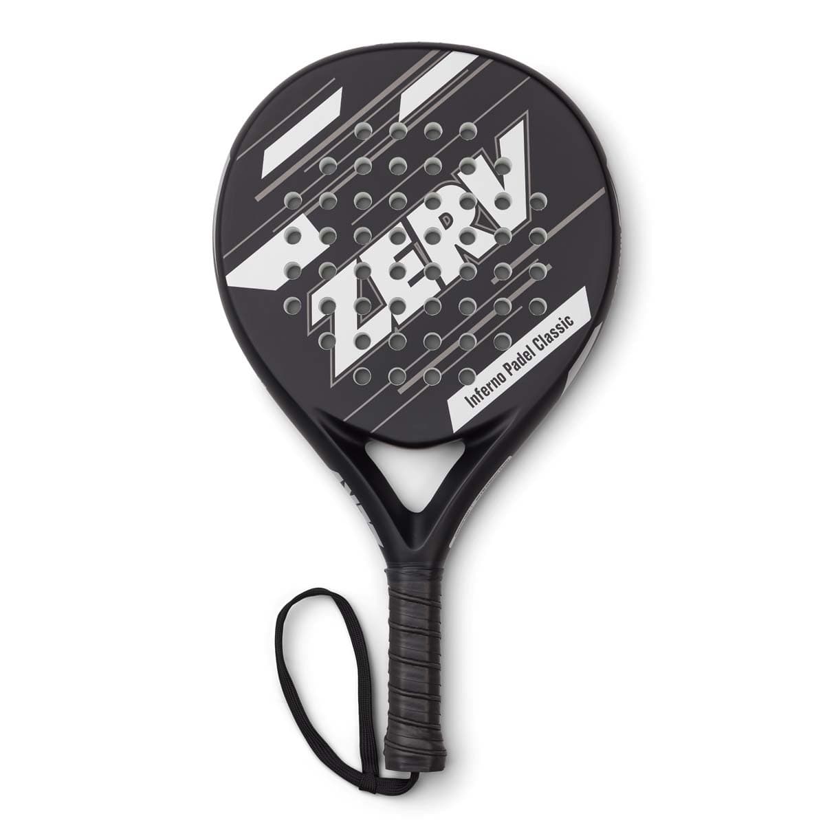 Billede af ZERV Inferno Padel Classic Silver/Black padelbat fra mærket ZERV